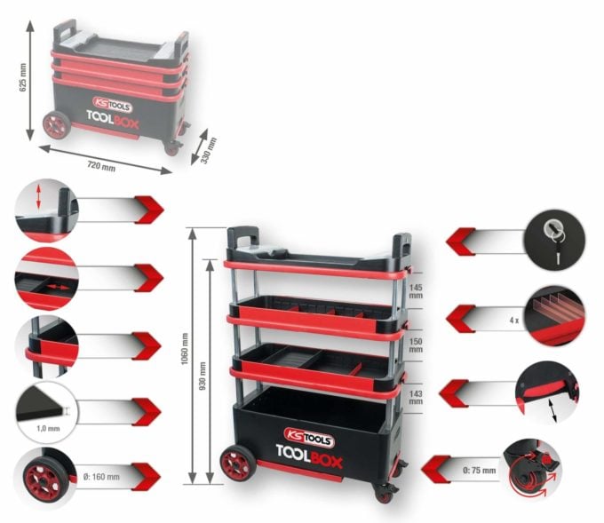 KS Tools Toolbox työkaluvaunu