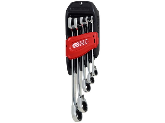 KS Tools 5-osainen räikkälenkkiavainsarja