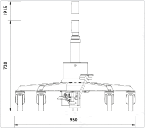 AC VLT6 mittapiirustus