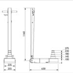 AC Hydraulic 40-4 mittapiirustus