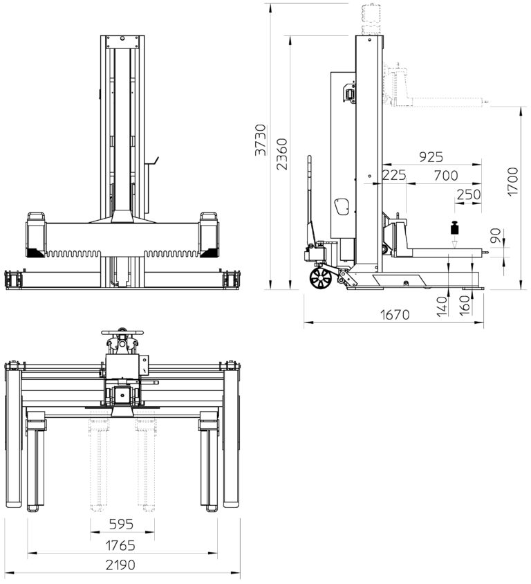 EHB707V25DC-4-PR407 nostopilarisarja