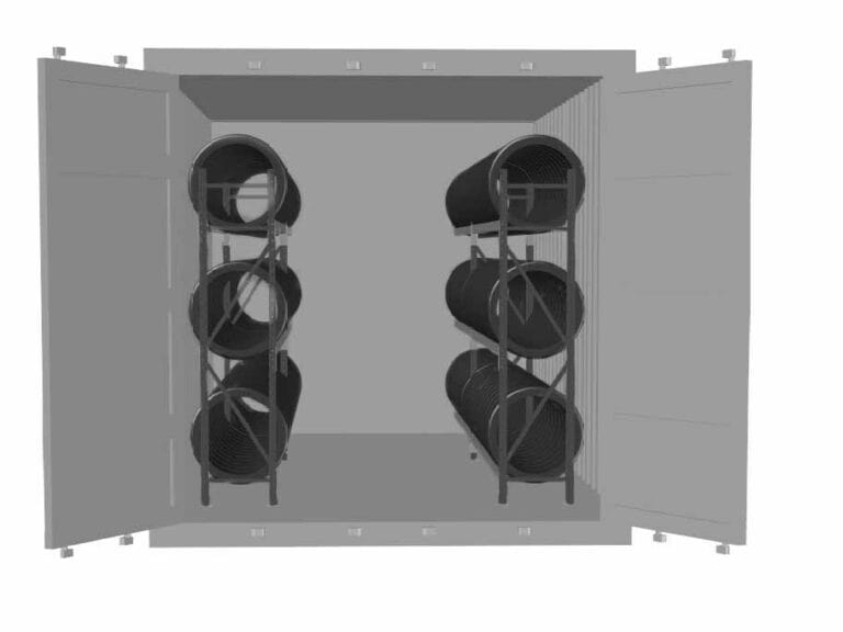 Ahcon 40´ rengashyllyt merikontissa