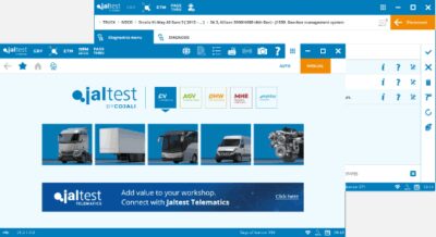 CV raskaan kalustondiagnostiikkaohjelmisto