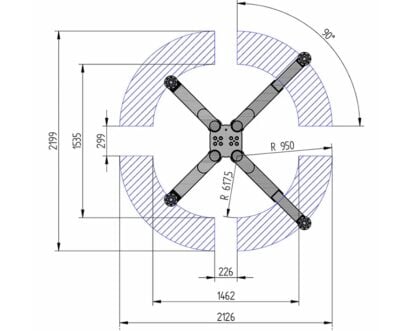 mittapiirros Nussbaum Top Lift 1.35 TLX