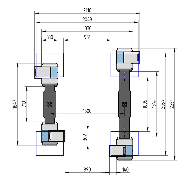 mittapiirros Nussbaum Top Lift 2,35 TLD XY-L