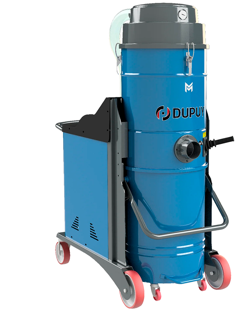 Dupuy M50 teollisuusimuri pölyille, partikkeleille ja nesteille. 4 tai 4,3kW