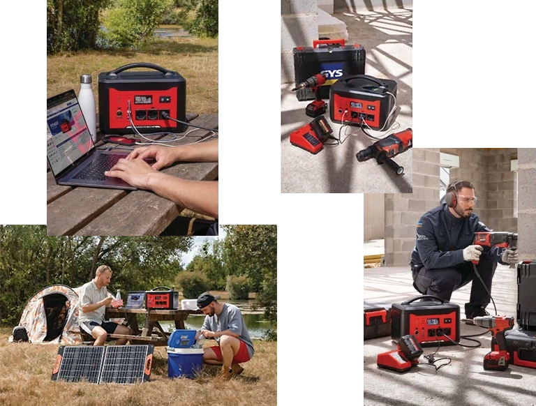 virtalähteen käyttö, Gys Power Pack 1300