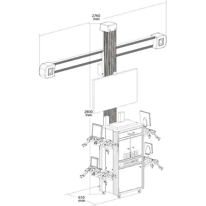 Cemb DWA3500HD mittapiirros