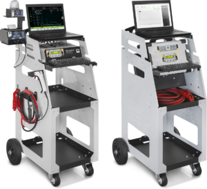 liikuteltava GYSFLASH XL vaunu korjaamon testereille