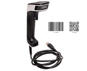 GYS viivakoodinlukija akkujen ylläpitolaturille