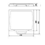 mittapiirustus W-UT-AK015 mekaaninen liukulevy pyöränsuuntaukseen