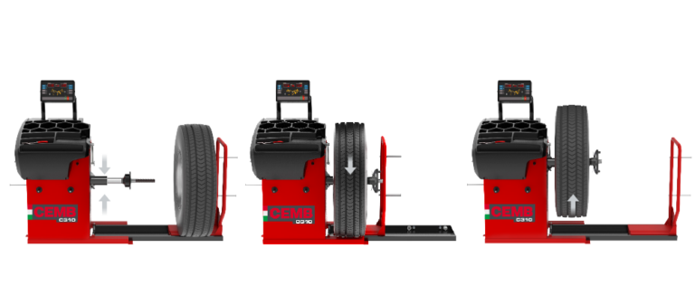 CEMB C310 tasapainotuskoneen nouseva akseli
