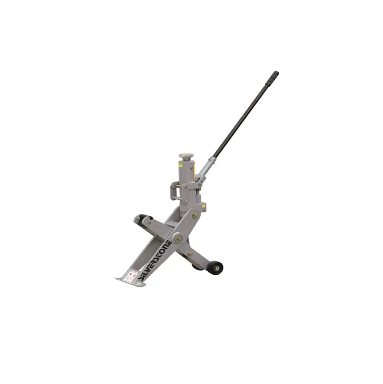 Hydraulinen trukkitunkki kuvattuna sivulta