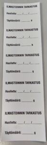 Ilmastoinnin huoltotarra