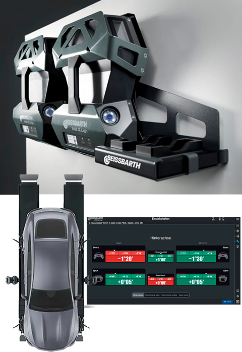 Mercedes Benz suuntaus Beissbarth MB Q.Lign 3D