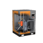 Ruuvikompressorin läpinökyvä kuva