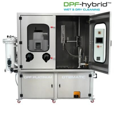 Otomatic DPF Platinum puhdistusjärjestelmä, ovi avattuna