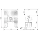 AC kuilunostin GGD150F mitoituspiirustus