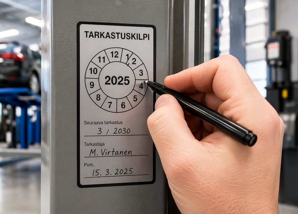 konedirektiivi -asetukseksi, autonostimen tarkastus
